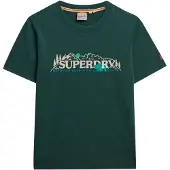 Superdry Superdrytil kvinder. W1011735A Supply Co Relaxed T-shirt grøn (XS), Casual, Bomuld, Korte ærmer