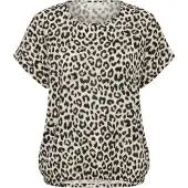Kaffe Bluse 'KAVilia' beige / sort / naturhvid