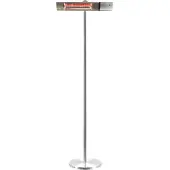 NSH Nordic Terrassevarmer 500/1000/1500W gulvmodel, remote, RGT HORTUS, sølv (211-411)