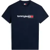 Tommy Hilfiger Bluser & t-shirts 'Essential' mørkeblå / rød / hvid