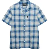 Superdry Superdrytil mænd. M4011139A Cabana ternet skjorte blå (XL), Casual, Bomuld, Korte ærmer