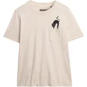 Superdry Superdrytil kvinder. W1011623A Psykisk læsning T-shirt beige (S), Casual, Bomuld, Korte ærmer
