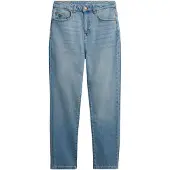 Superdry Superdrytil kvinder. W7011263A Jeans High Rise Mom blå (26/32), Casual, Bomuld, Denim