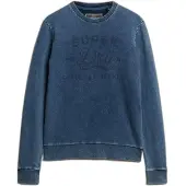 Superdry Superdrytil mænd. M2014237A Cutters And Makers sweatshirt blå (XL), Casual, Bomuld
