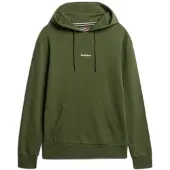 Superdry Superdrytil mænd. M2014372A Grøn Plain hættetrøje (XL), Casual, Bomuld
