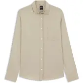BOSS Casual fit skjorte i bomuld med viftekrave