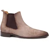 Suitable Chelsea-støvle i beige ruskind Beige Taupe måle