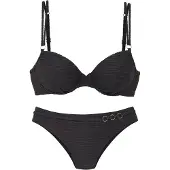 LASCANA Bikini guld / sort