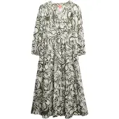 Superdry W8012029a 3/4 ærmet Midikjole