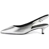 L37 HANDMADE SHOES Slingpumps 'ELEGANCE ESSENCE' sølv