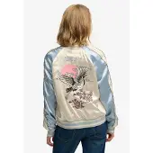 Superdry Overgangsjakke 'SUIKAJAN' creme / lyseblå / lyserød / sort