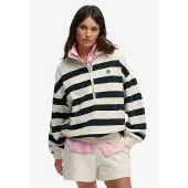 Superdry Studios Stripe Halv Lynlås Sweatshirt