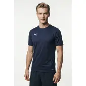 Puma Trænings T-Shirt teamGOAL - Navy/Hvid, størrelse X-Large