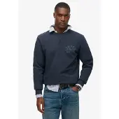Superdry Superdrytil mænd. M2014090A Atletisk blå trøje (S), Casual, Bomuld