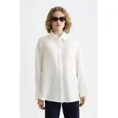 Scotch & Soda U9b01215t Linen Skjorte Med Lange ærmer