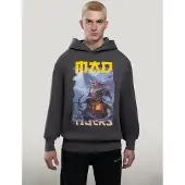 MAD TIGERS Sweatshirt 'Dark Oceans' grå