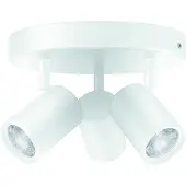 WiZ Connected indbygningsspot Imageo Round hvid 3 spots - Smart LED - farvet & hvidt lys - GU10 - 3x 5W - Wi-Fi