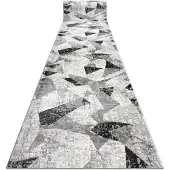 Rugsx Fortovet moderne TULS 51211 Geometrisk antracit 60 cm 60x400 cm