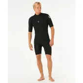 Rip Curl Dawn Patrol Spring 22 2 Mm Kortærmet Shorty Med Lynlås I Ryggen
