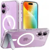 Torras Pstand Series-etui til iPhone 16 (gennemsigtig)