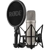 Rode NT1 Gen 5 Vocal Recording Pack with Mic Stand Silver