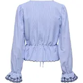 JDY Bluse 'JDYSAVANNAH' blå / himmelblå