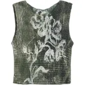 Desigual Shirts oliven / hvid