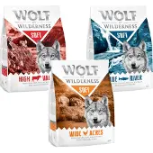 Wolf of Wilderness Blandet pakke: Adult - "Soft & Strong" Kylling, Okse, Lam (semi-moist; 3 x 1 kg)