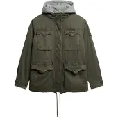 Superdry Superdrytil kvinder. W5011935A Hood Borg militærgrøn trøje (XS), Casual, Bomuld