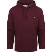 Lyle & Scott hættetrøje bordeaux Bourgogne måle