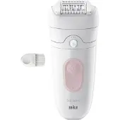 Braun Silk-epil 5-000, Pink, 28 pincetter, MicroGrip, 0,5 mm, Batteri, 40 min.