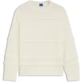 HUGO Oversized fit sweater med rullede linjer