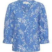 Cream Bluse 'CRTiah' blue denim / hvid