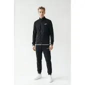 Puma Metallic Full-Zip Tracksuit Women, Clothing, Black, L