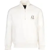 Armani Exchange A|X Armani Exchangetil mænd. XM000370AF10818U0009 Casual hvid sweatshirt (XL), Bomuld, Lange ærmer