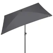 Aktive 62350 Uv30 Rektangulær Vippebaraltanparasol 200x125 Cm