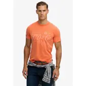 Superdry Superdrytil mænd. M1012352A Industry Worker Relaxed T-shirt orange (XXL), Casual, Bomuld, Korte ærmer