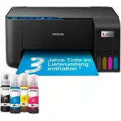 Epson EcoTank ET-2861 - Multifunktionsprinter - farve - blækprinter - ITS - A4 (medie) - op til 10 spm (udskriver) - 100 ark - Wi-Fi, USB - sort