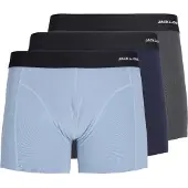 Jack & Jones Boksershorts 'JWHPhilip' navy / dueblå / grå