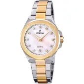 Festina Dameur F20702-1 Mademoiselle Hvid/Gul guldtonet stål Ø33 mm