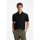 BOSS Regular fit-poloshirt i bikube-struktureret bomuldspiqué