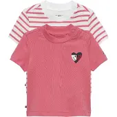 Tommy Hilfiger T-shirts - 2-pak - Flag Smile - Tropical Blush - - 62 - T-Shirt