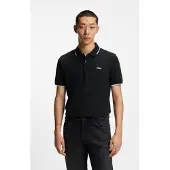 HUGO Slim-fit poloshirt i bomuld med stræk og kontrastdetaljer