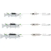 MADCAT Adjusta Profi River Rig Deadbait Krog Med Forfang