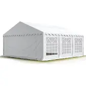 TOOLPORT 5x6m, Partytelt, PVC-teltdug, hvid