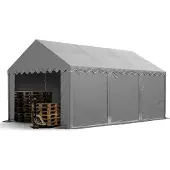 TOOLPORT 3x6m PVC lagertelt, grå
