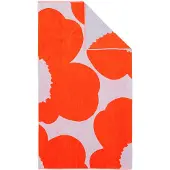 Marimekko Iso Unikko badehåndklæde Blue lilac-orange red, 100x180 cm