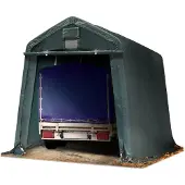 TOOLPORT 2,4x3,6m, Garagetelt, PE-teltdug, mørkegrøn