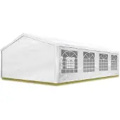 TOOLPORT 5x8m, Partytelt, PE-teltdug, hvid
