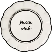 Pick a Poppy Bistro salattallerken Black, 21,5 cm